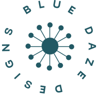 Blue Daze Designs Logo circular