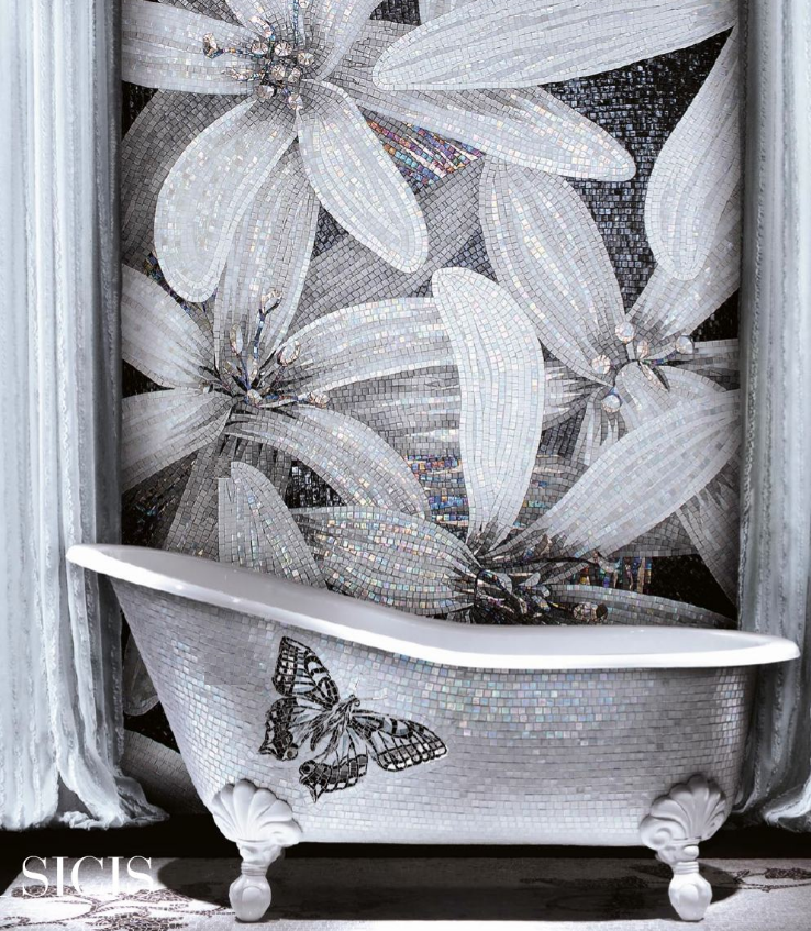 BW Flower and Tub