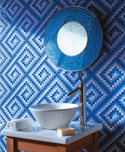 Blue Bath Tile